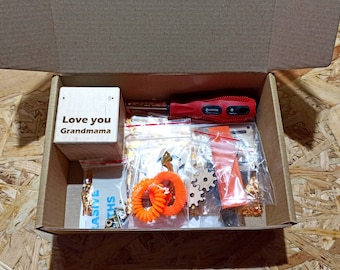 DIY Busy Cube Kit, Dementia Activity, Sensory Toy for Seniors