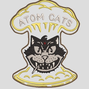 Файл дизайна цифровой вышивальной машины Atom Cats, нашивка для косплея