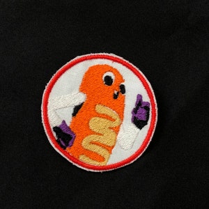 seltsame Hawt Dawg Man Hot Dog Wurst vor Sturm Stickerei Cosplay Patch