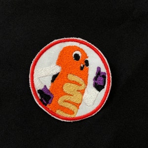 strange Hawt Dawg Man hot dog sausage before storm embroidery cosplay patch