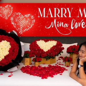Will you marry me banner printable | Unique personalized engagement decor | Marry me sign | Marriage proposal ideas | DIGITAL DOWNLOAD
