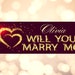 Will You Marry Me Banner Printable | Unique Personalized Engagement ...