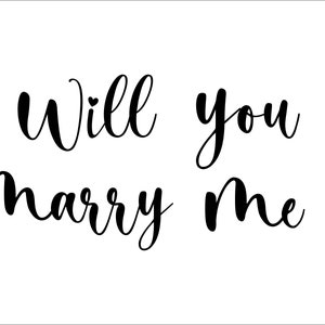 Will You Marry Me Banner Printable | Unique Personalized Engagement ...