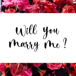 Will You Marry Me Banner Printable | Unique Personalized Engagement ...