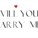 Will You Marry Me Banner Printable Unique Personalized - Etsy