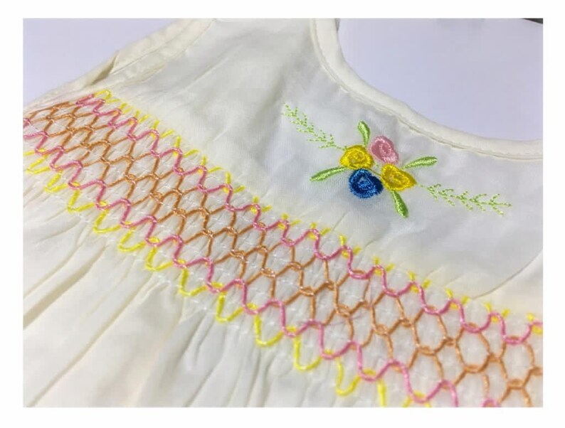 Newborn Handmade Baby Frocks 100/% Pure Cotton Smock frock patterns 2PCS SET
