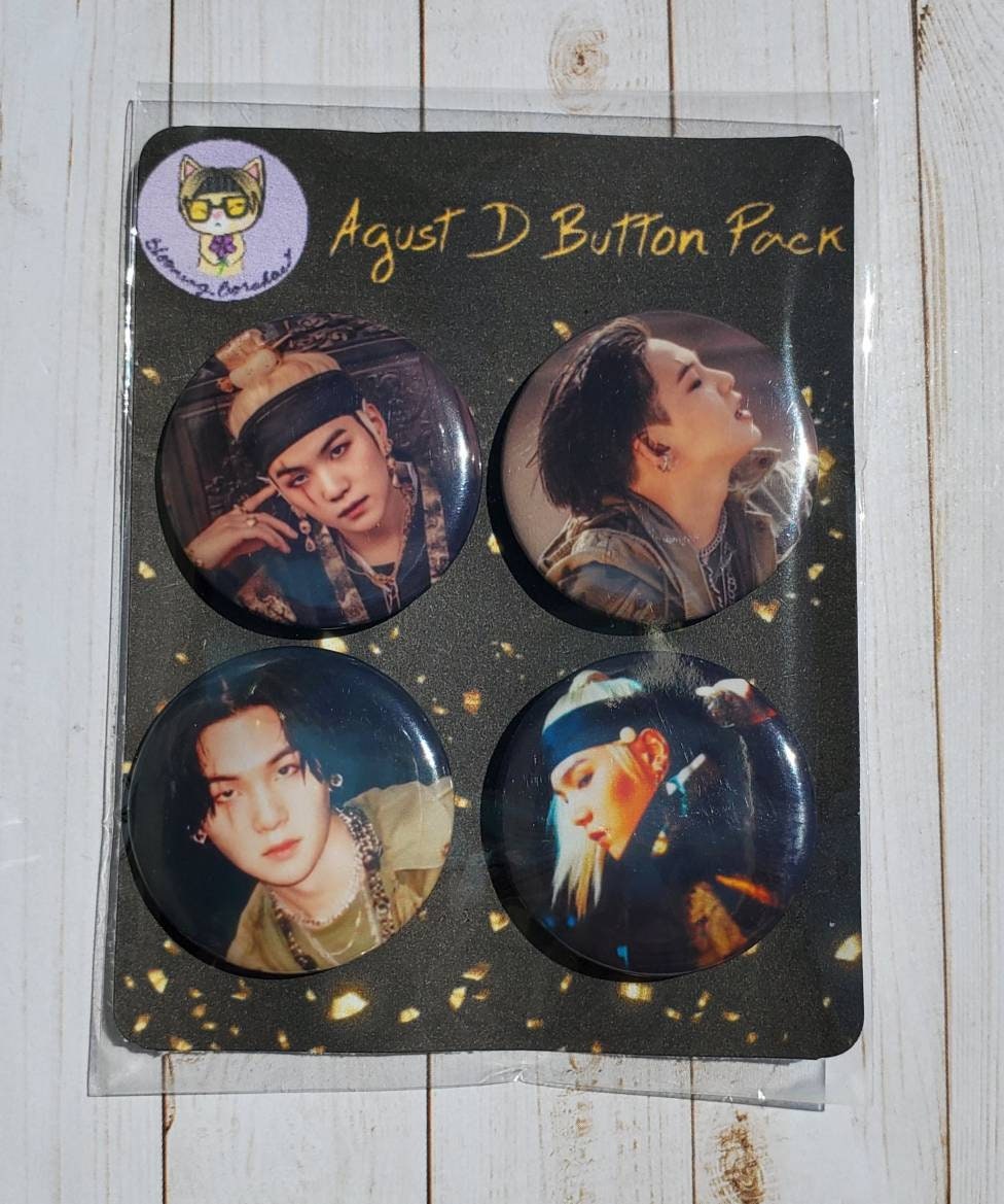 D2 Agust D Pin Button Set