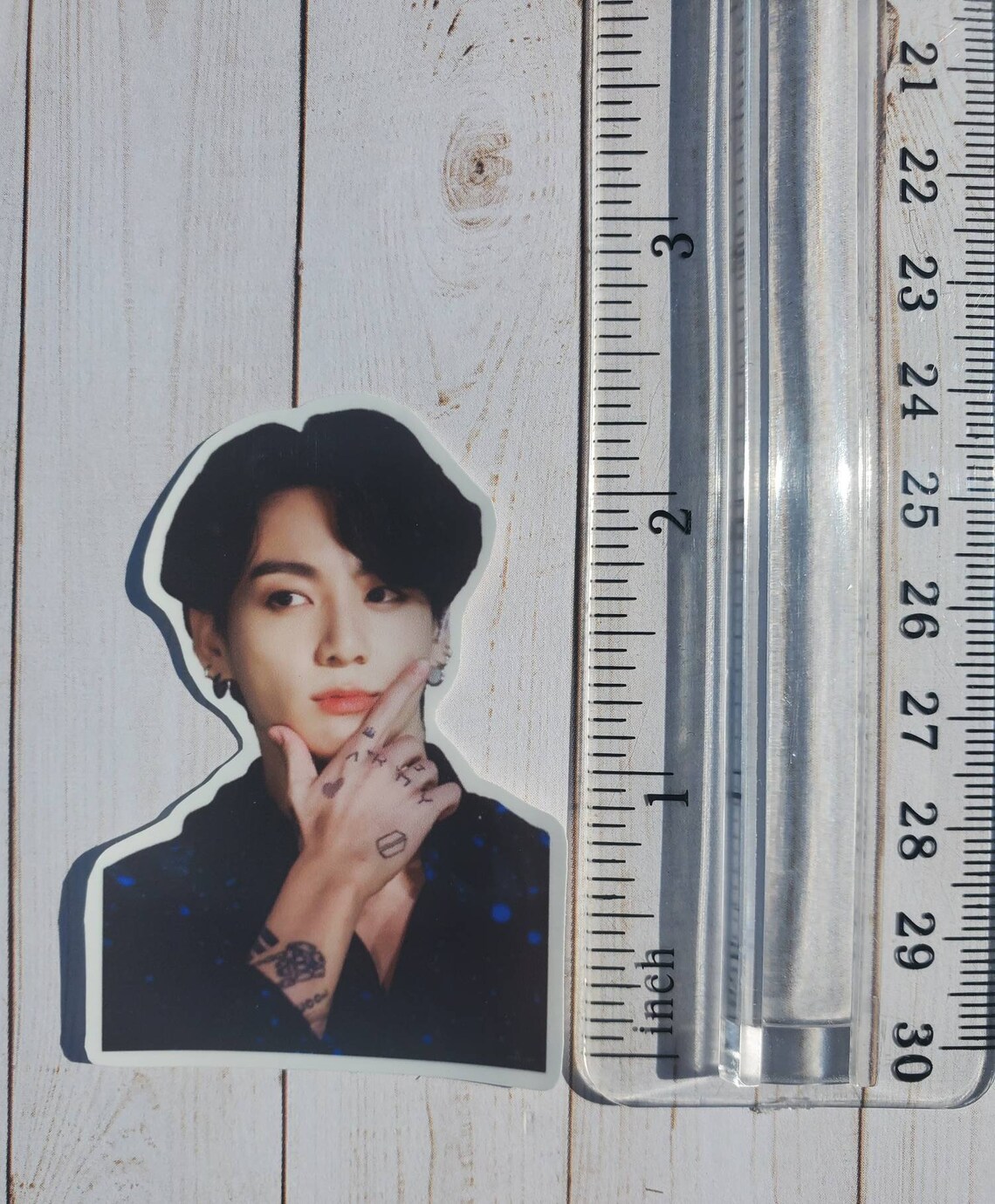 BTS Jungkook Vinyl Stickers 6pk Etsy