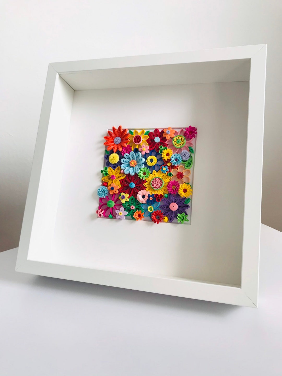 Blooming Wall art / 3D Wall Art / Paper Quilling Flowers / Home decor / Spring Flowers / Art decor / Wall hanging / Vertical Art /Flower art