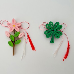 Martisor | Romanian March Martisor | Spring Amulet | Spring Lucky Charm | Martenitsa | Lucky Clover | Spring | Flower Brooch | 1 Marty