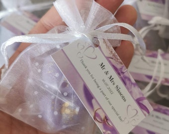 Wax melt wedding favours, wedding favours, personalised wedding favours ,made to your colour scheme