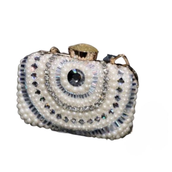 Sac, pochette, sac à main, sac de soirée, sac blanc, sac de mariée, sac à  main blanc, sac à main de mariée, pochette de mariée, sac de mariée, sac de 