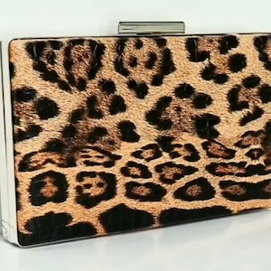 Leopard Printed Bag, Leopard Bag,Clutch, Handbag, Evening Bag, Luxury Bag, Shoulder Bag, Gift For Her