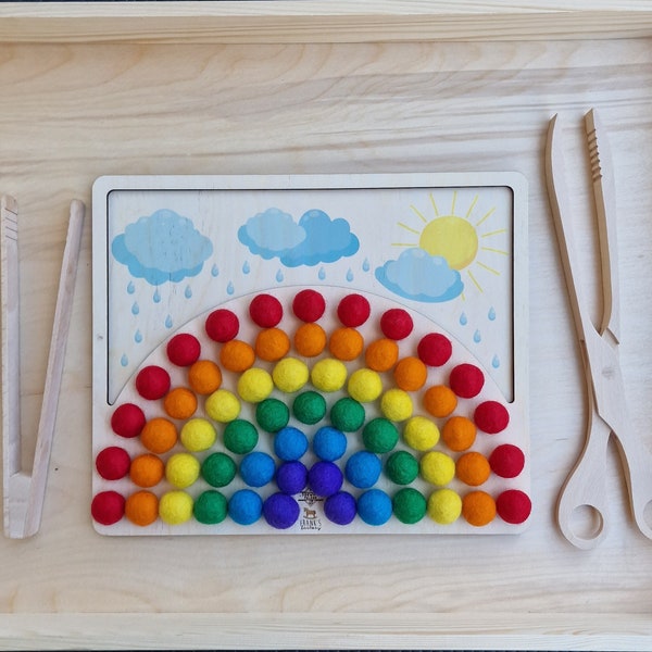 Montessori ,Regenbogen, Filz