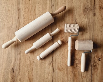 Knetwerkzeug Holz, sensorisches Spielzeug, Waldorf Set, Waldorf Spielzeug Holzspielzeug, kreative Spielwerkzeuge Montessori, Erste Spielzeug