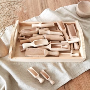 Montessori toy, wooden shovel, Montessori, Waldorf