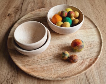 Wooden bowl Wooden bowl Montessori Waldorf