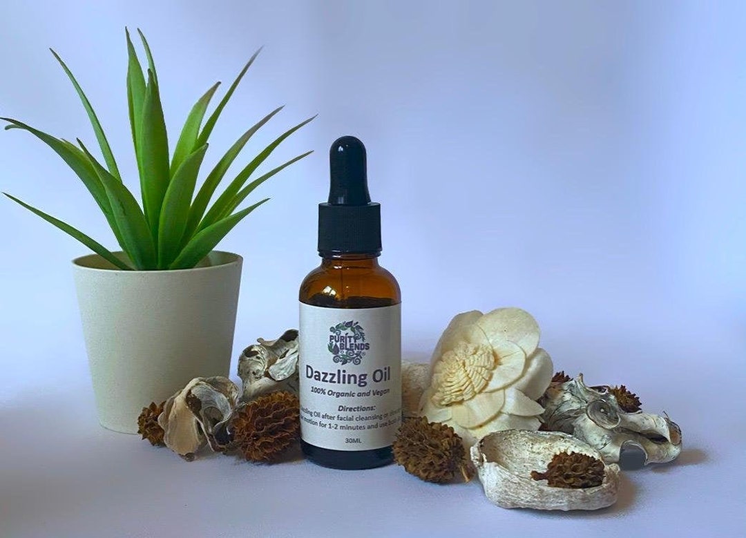 Organic Dazzling Oil Hand Infused Organic Face Oil Vegan Etsy