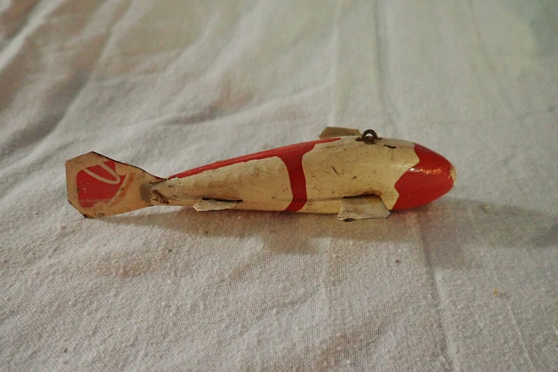 Ice Fishing Lure / Vintage Hand Made Etsy