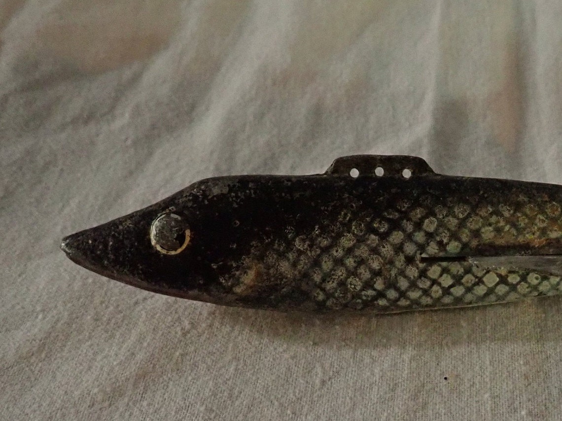 Ice Fishing Lure / Vintage Hand Made / Cast Metal Etsy