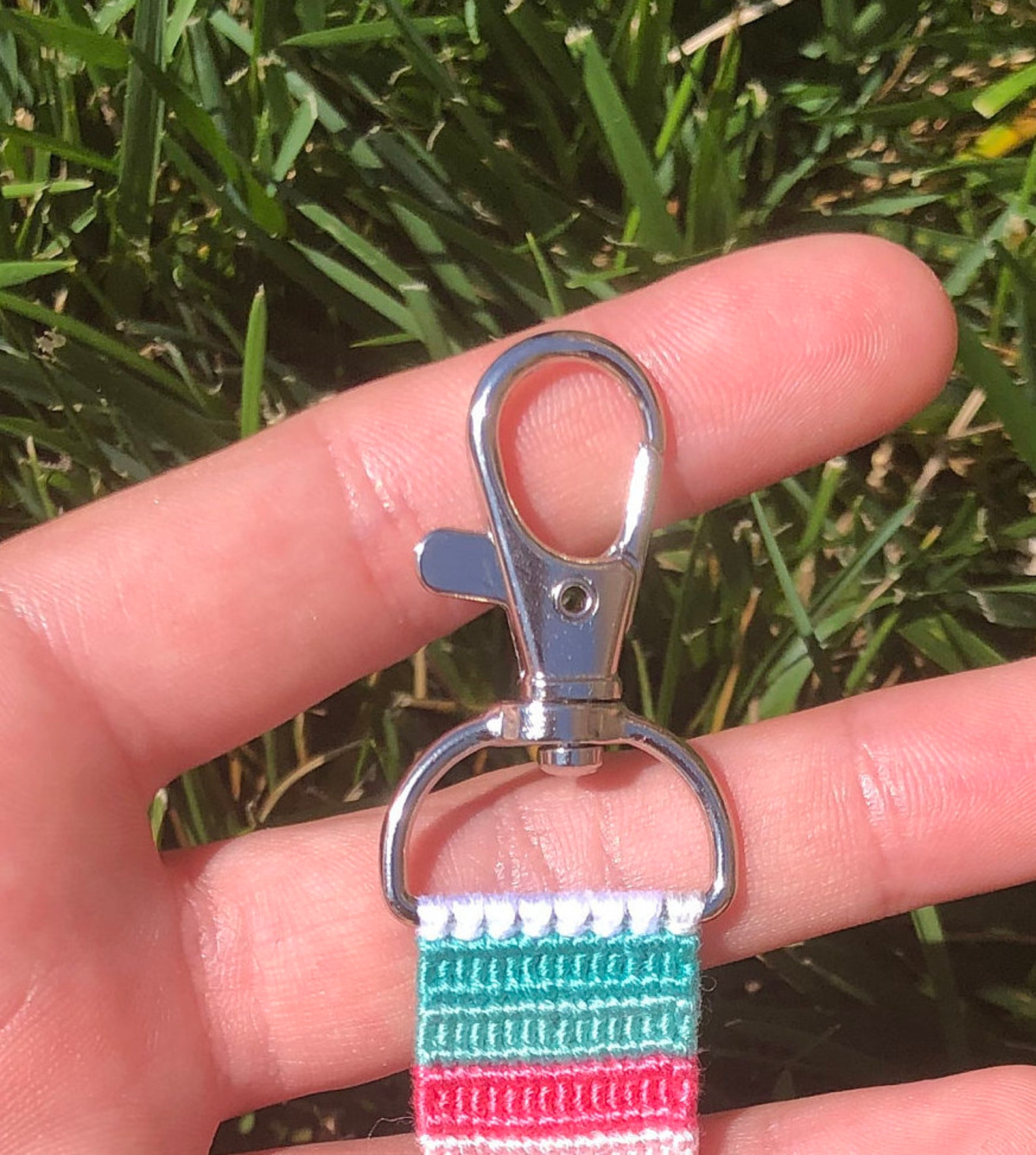 Flip Flop Keychain Handmade New Cotton Embroidery Floss Etsy