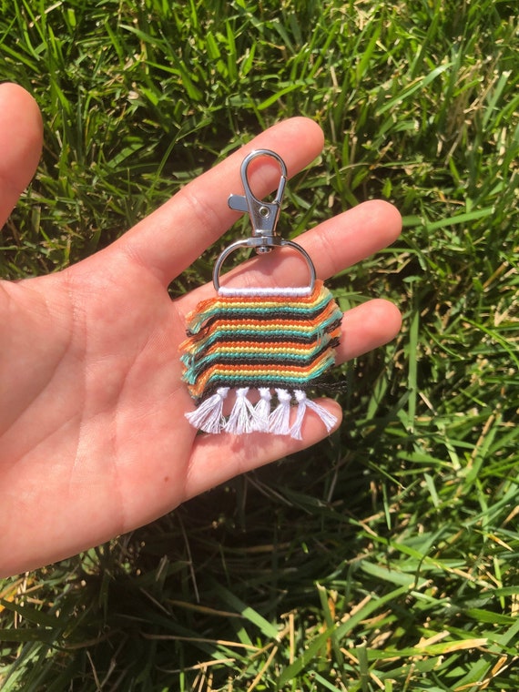 Rag Rug Handmade Keychain New Etsy