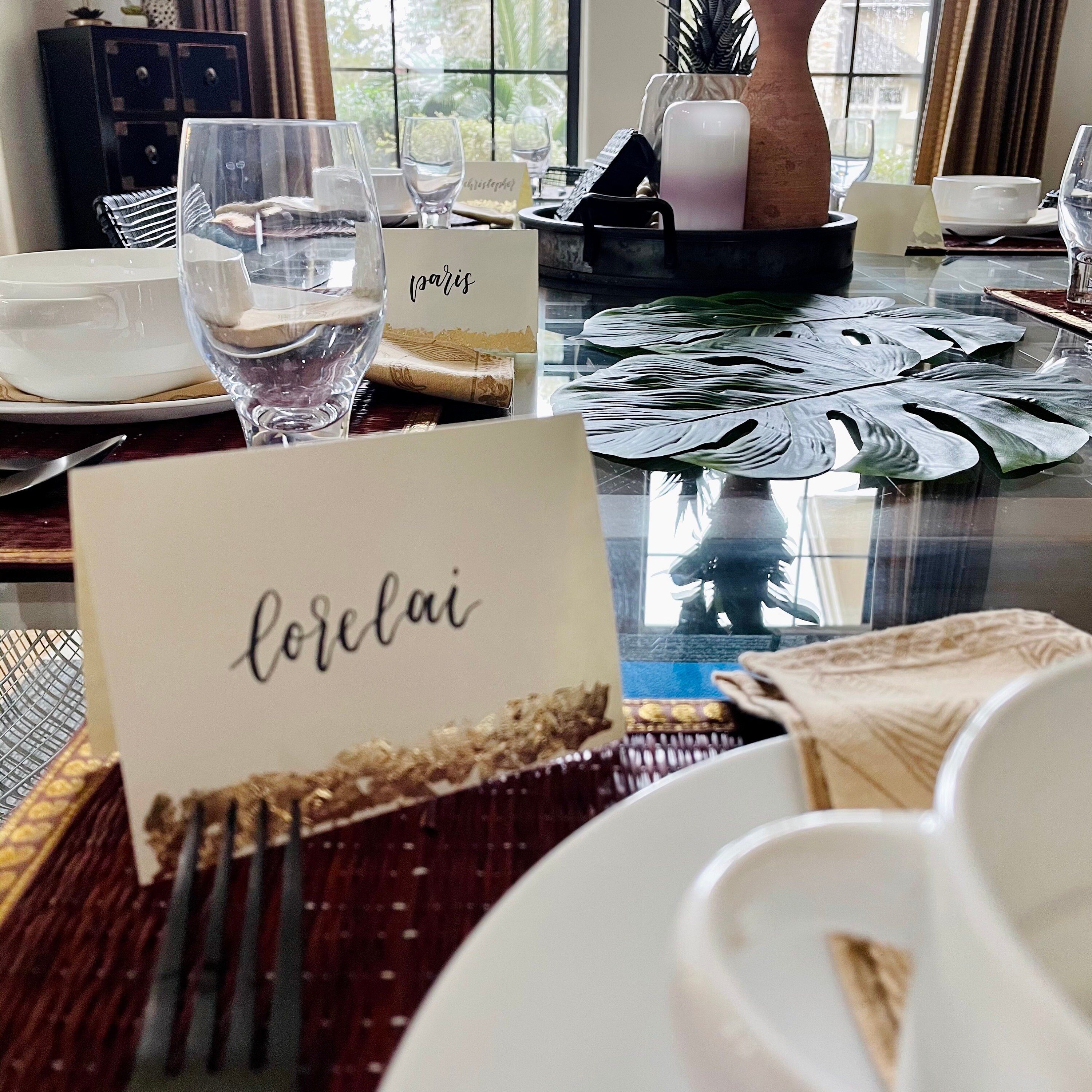Custom Placecards, Set of 10, Simplistic Design, Minimalist Party ...