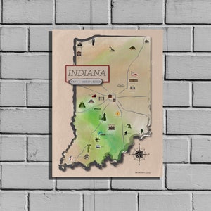 Carte des lieux hantés de l'Indiana