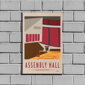 Assembly Hall Indiana Hoosiers Premium Matte Poster