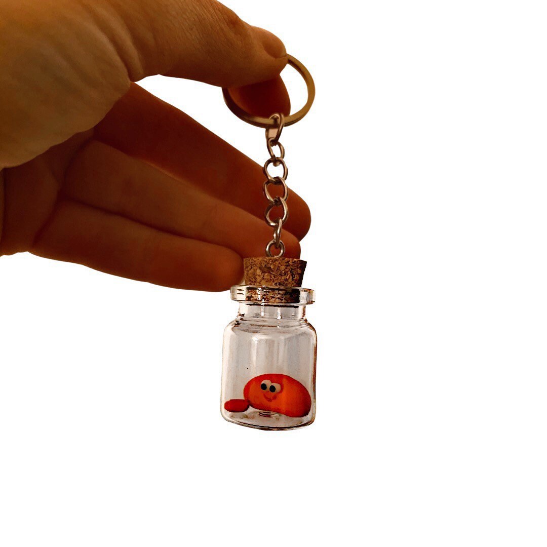 Pet Baby Baked Bean Keyring Keyring vegan gift colleagues Etsy