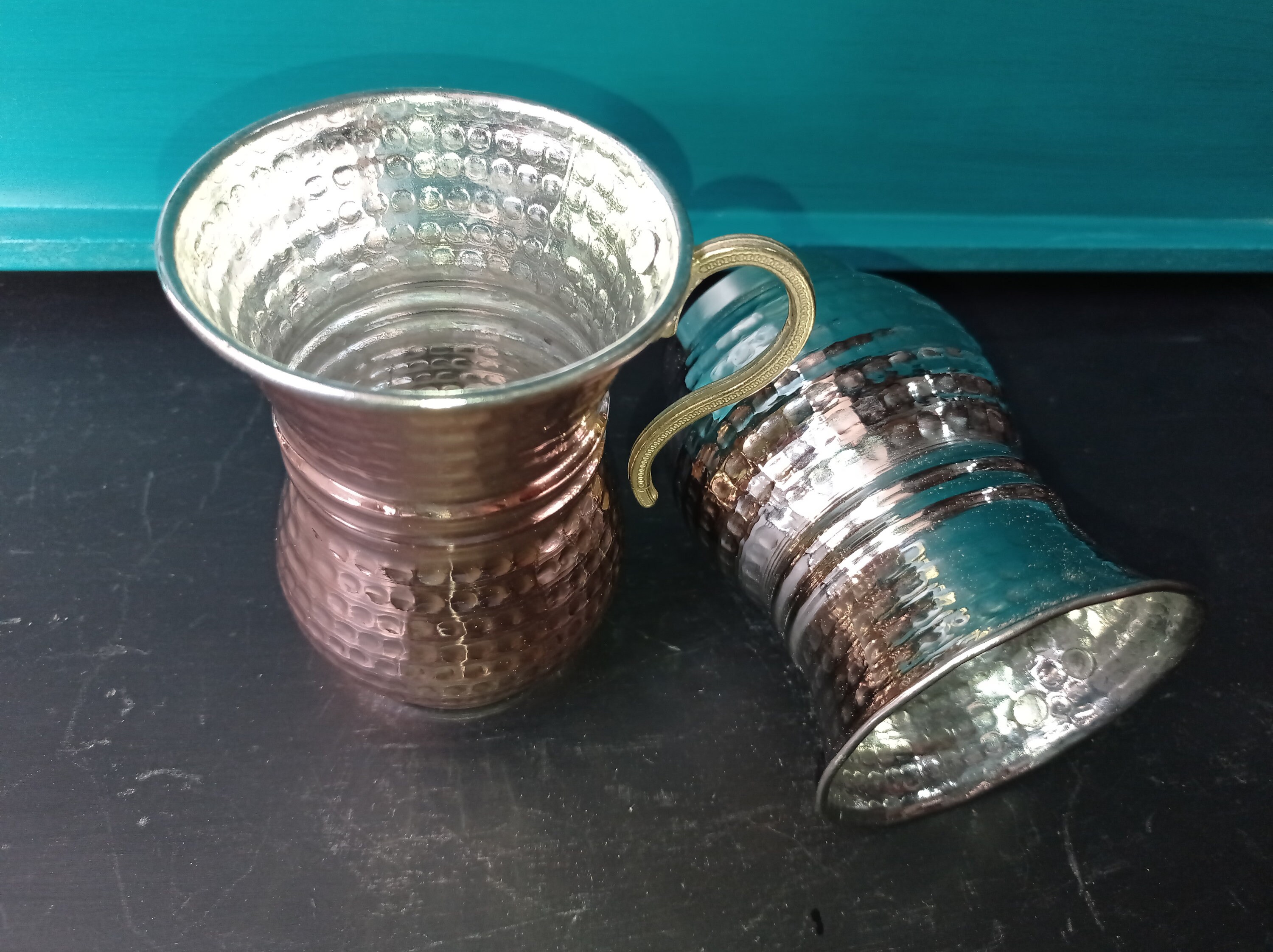 Copper cup nostalgic cup authentic cup drinkware soft Etsy