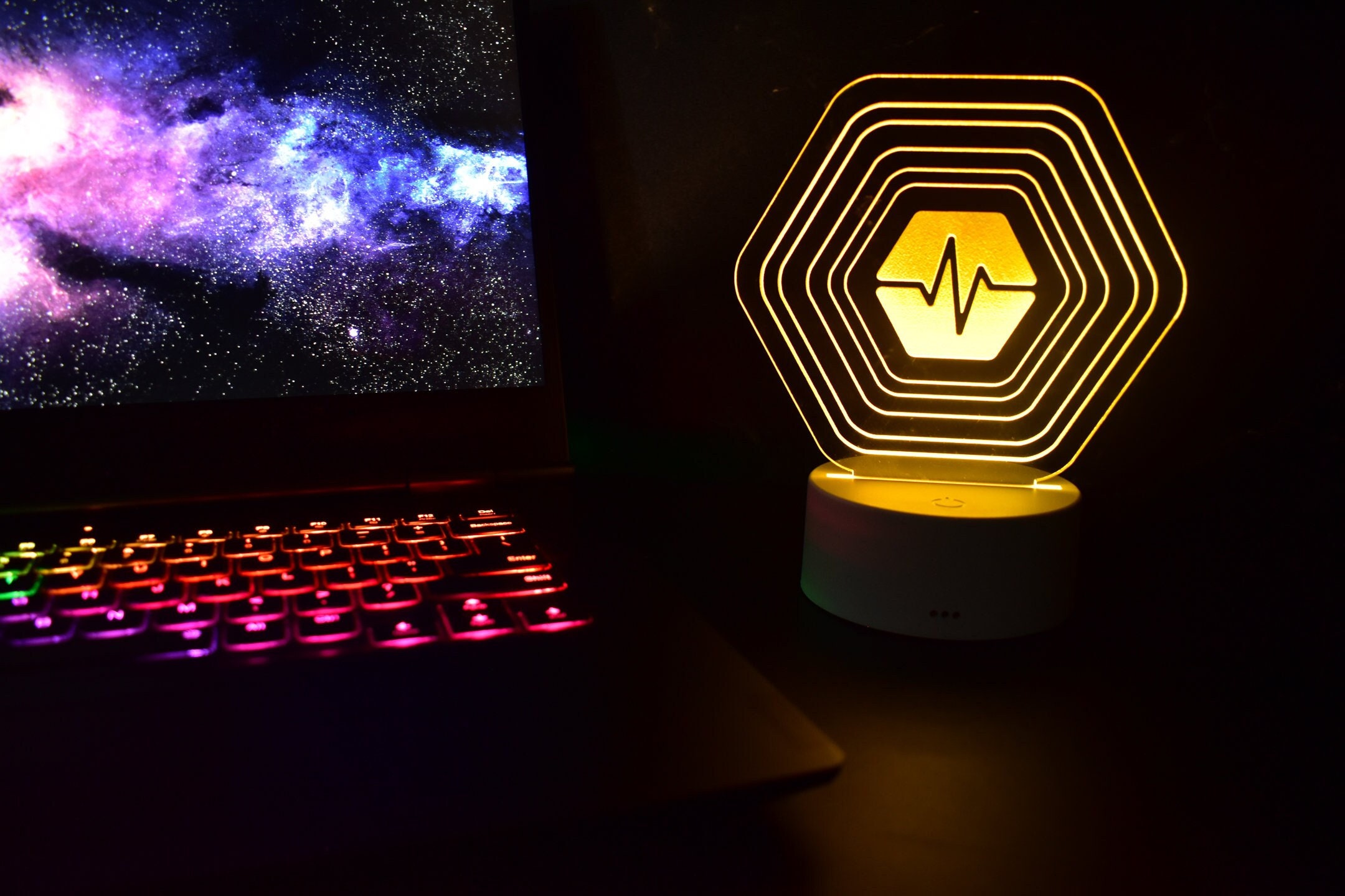 PULSECHAIN Pulse Glowing LED Art Night Desk Lamp Crypto Bitcoin Hex Hexican  Pulsex Investor Trading Cardano Ethereum Solana Eth Hodl Moon - Etsy