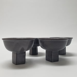 Handmade Korean YAL Black tea cup ( a set of four )