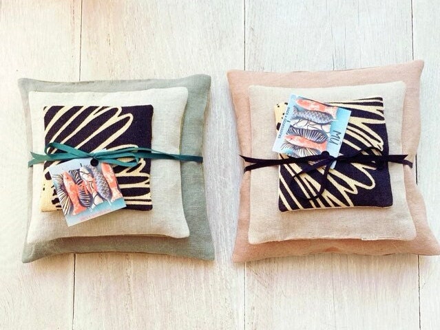 Lot de 3 Coussins Lavande en Lin