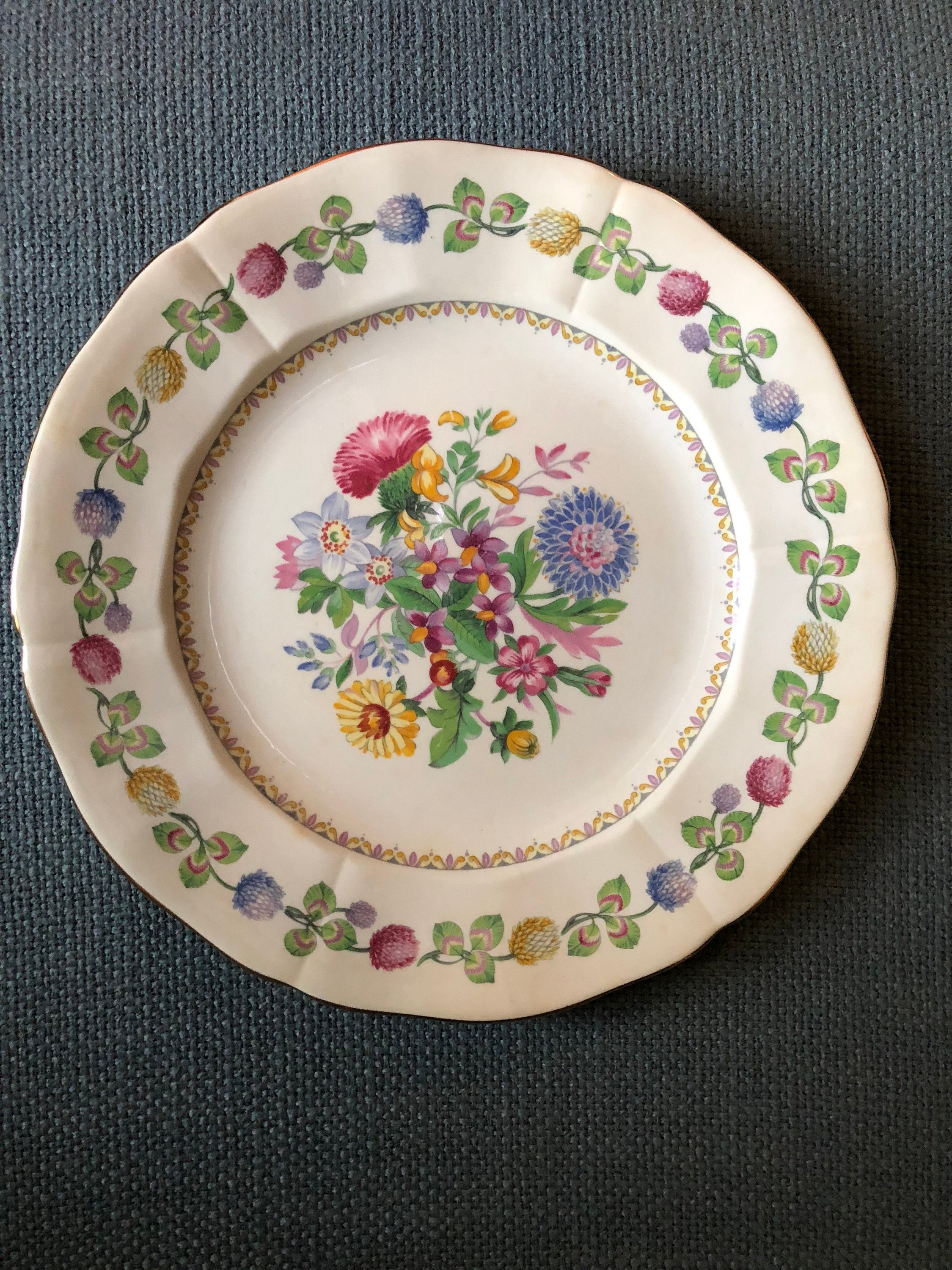 Adderley Meadowsweet Bone China Plate Etsy