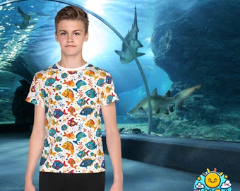 Wiggly Waters - T-shirt tendance pour ados : rime avec style dynamique et confort !