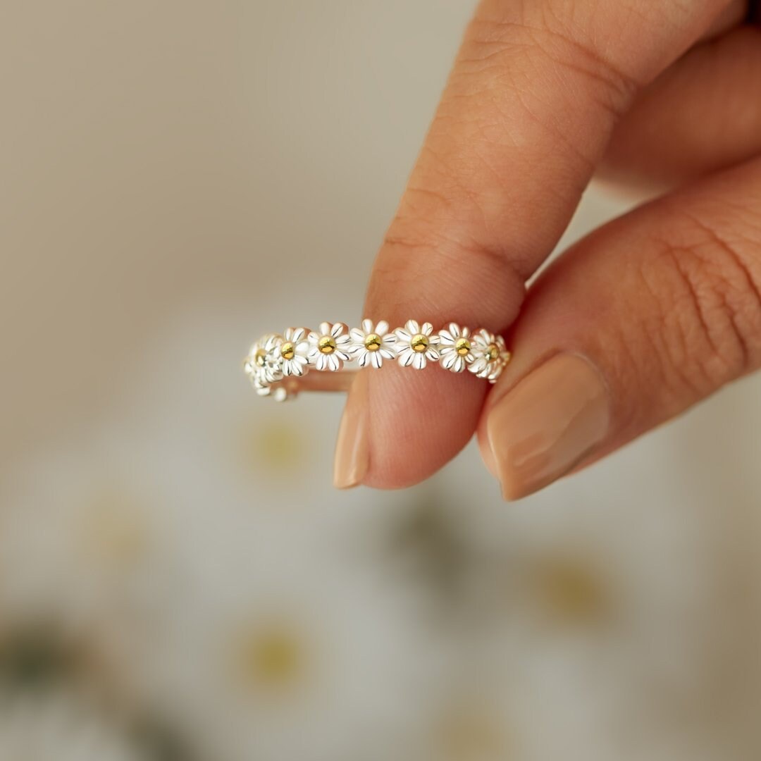 Daisy Ring Silver