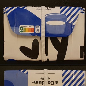 Einzigartiges Portemonnaie aus Tetrapak veganer Milchalternativen (Wunschmotiv möglich) #upcycling #recycling #LaVieEstBelle #SaveThePlanet