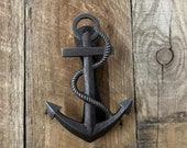 Cast Iron ANCHOR Door Knocker Antique Finish Nautical Knocker