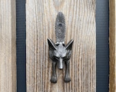 Cast Iron Fox Head Door Knocker Vintage House Decor Home Decor Rustic Cast Iron -