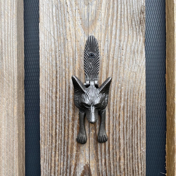 Cast Iron Fox Head Door Knocker \ Vintage \ House Decor \ Home Decor \ Rustic \ Cast Iron -