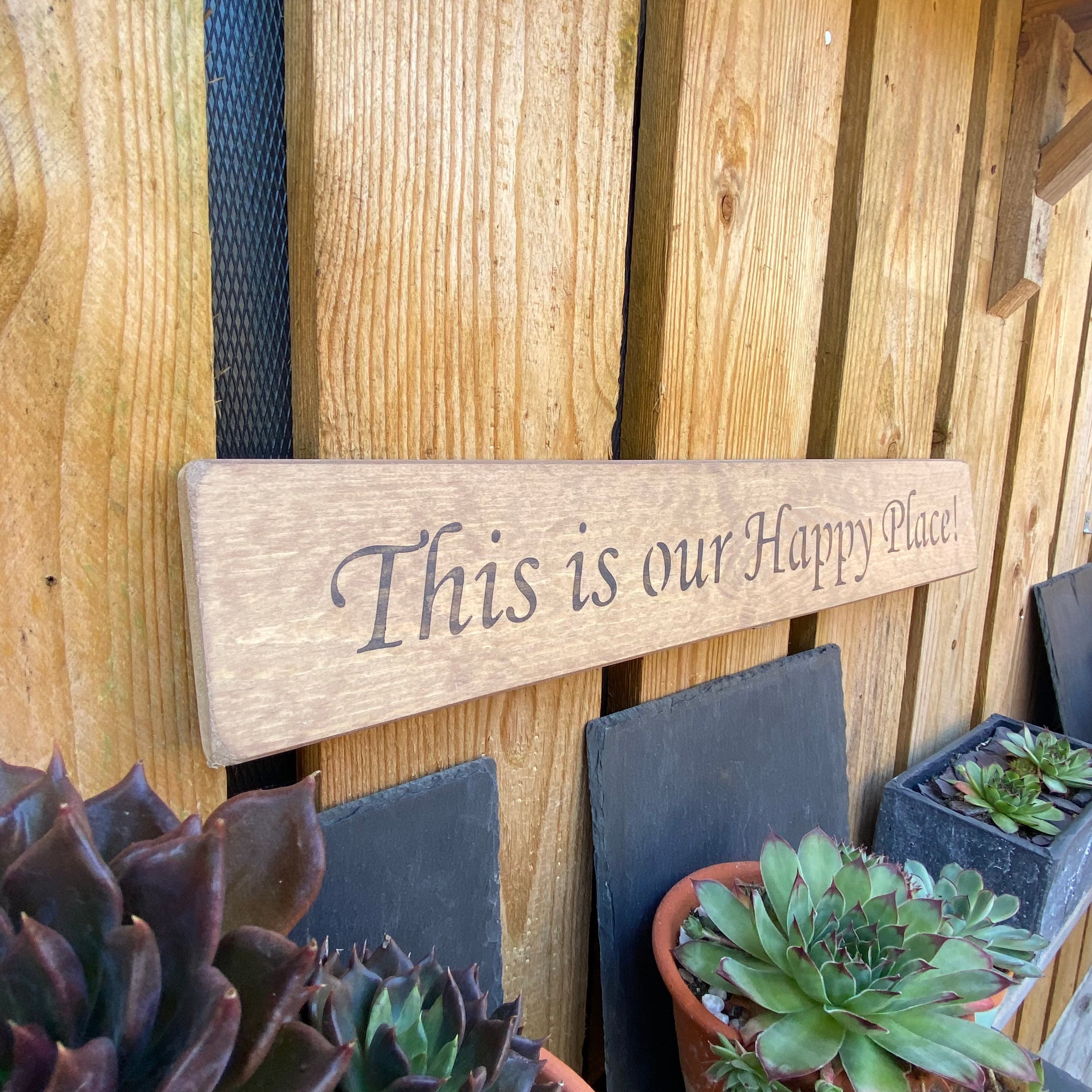 This Is our Happy Place wall plaques / gifts for home decor / Etsy