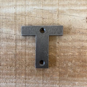Cast Iron Letters - &#39;T&#39;  - Rustic Signs - House Signs -Alphabet Letters - 5cm /2&quot; (h)