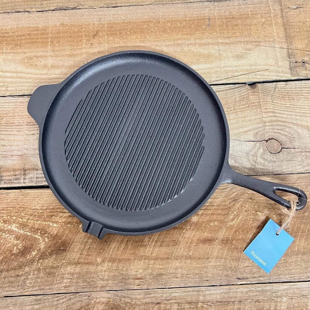 Cuisinart Poêle gril carrée en fonte émaillée de 9,25 po (gris