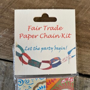 Two packs of Fair Trade Paper Chains enough for 8 metres image 2