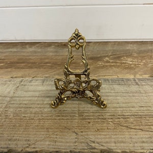 Plate/Picture Holder Display Stand/ Easel Plate stand Decorative plate stand Brass Plate stand image 8