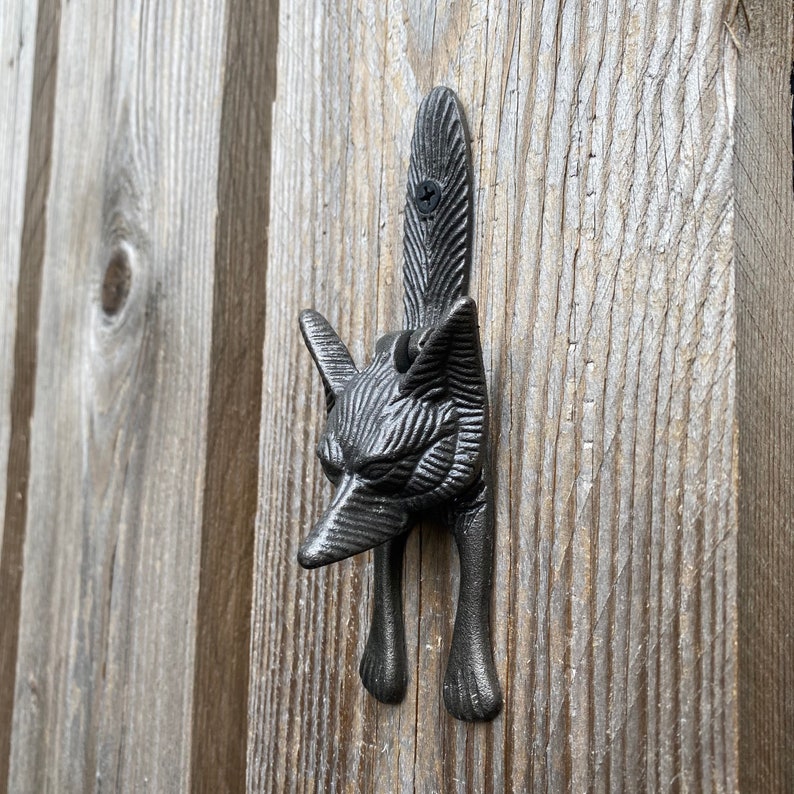 Bow Door Knocker CAST Iron Front Door Fox Door Knocker | Handmade Front Door Knocker Hand Door Knocker Fox Door Knocker Loud Door Knocker Antique Style 246068261 Door Knockers For Front Door Unique