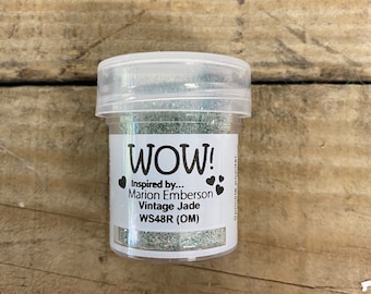 Wow! Glitter Embossing Powder 15ml - Vintage Jade