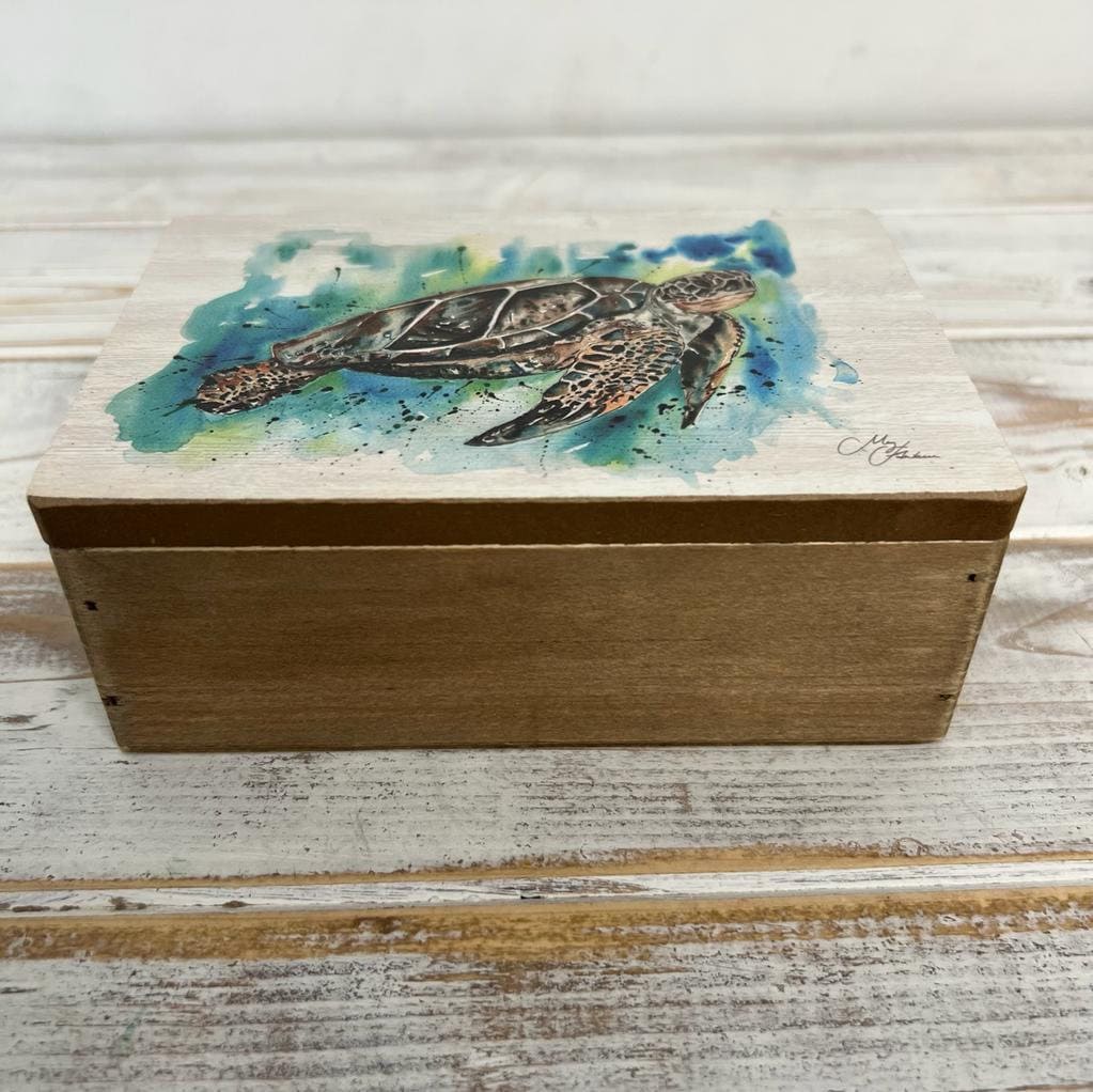 Wooden TURTLE Keepsake Box Jewellery Box Trinket Box Box Etsy