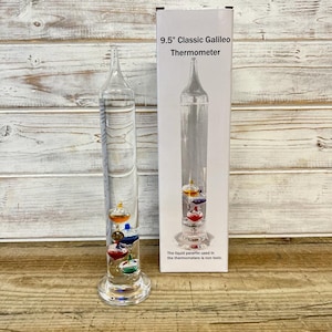 18cm Tall Free Standing Galileo Thermometer